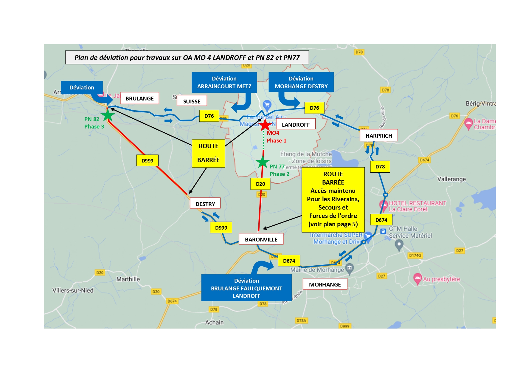 Travaux entre les communes de Rémilly et Bénestroff